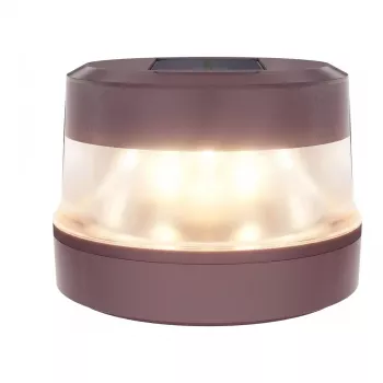 ENTAC Solar-Warnleuchte gelb LED blinkend