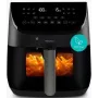 MEDION MD 13060 X20 XXL Heißluftfritteuse 6,6 L Schwarz 1700 W mit Lebensmittelthermometer