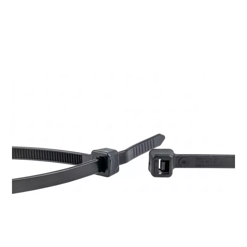 WKK Black UV-Stabilized Cable Tie 200x4.8mm 100 pcs
