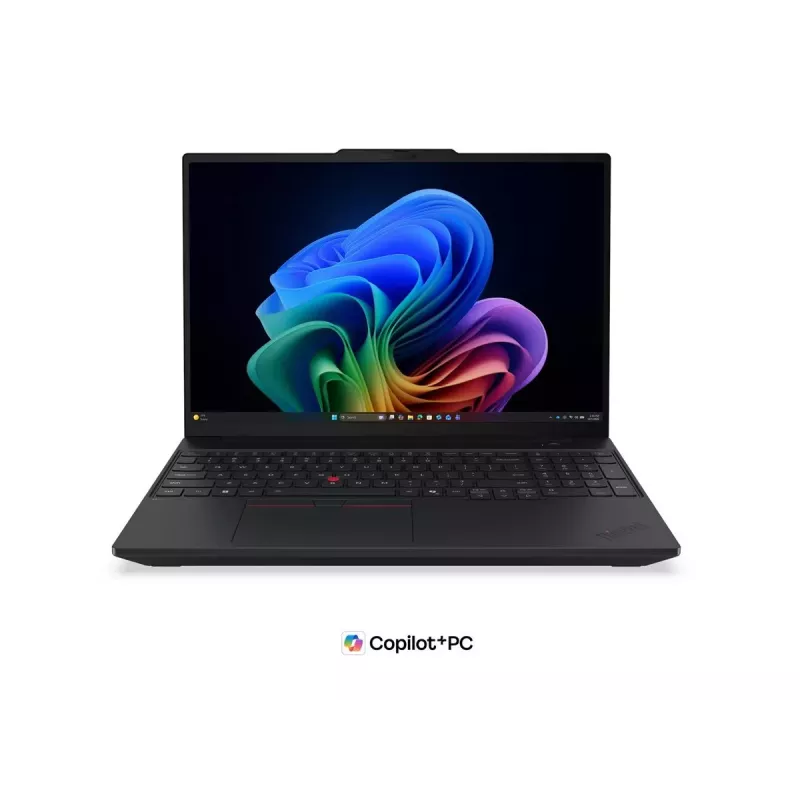 Lenovo ThinkPad T16 G5 Intel Laptop - 16 inch WUXGA IPS Anti-Glare, Intel Core Ultra 7 355, 32GB LPDDR5X, 512GB SSD, Intel Graphics, Windows 11 Pro, Wi-Fi 7, Bluetooth 5.4, Schwarz