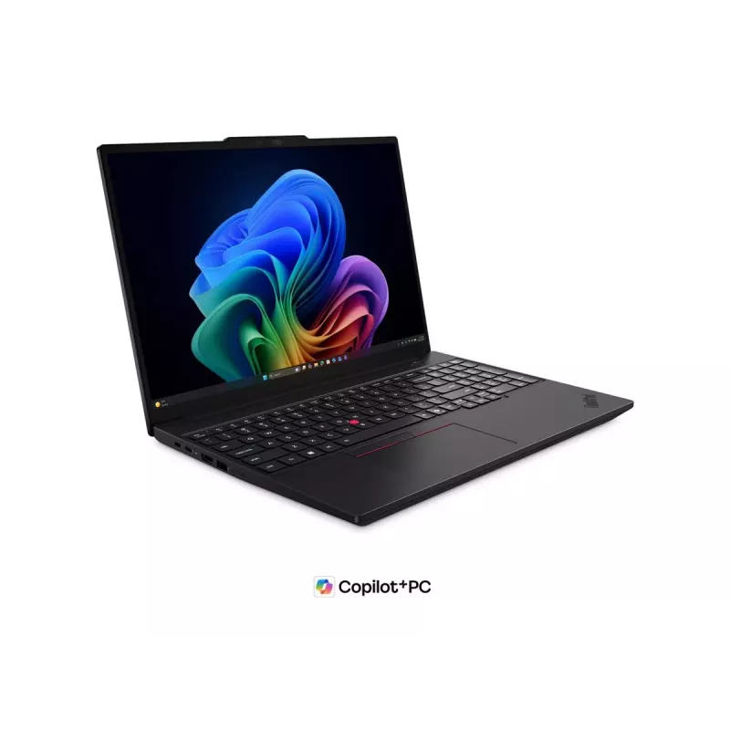 Lenovo ThinkPad T16 G5 Intel Laptop - 16 inch WUXGA IPS Anti-Glare, Intel Core Ultra 7 355, 32GB LPDDR5X, 512GB SSD, Intel Graphics, Windows 11 Pro, Wi-Fi 7, Bluetooth 5.4, Schwarz