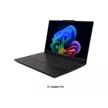 Lenovo ThinkPad T16 G5 Intel Laptop - 16 inch WUXGA IPS Anti-Glare, Intel Core Ultra 7 355, 32GB LPDDR5X, 512GB SSD, Intel Graphics, Windows 11 Pro, Wi-Fi 7, Bluetooth 5.4, Schwarz