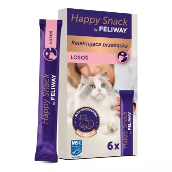 CEVA Feliway Happy Snack Lachs Katzenleckerli 6x15g
