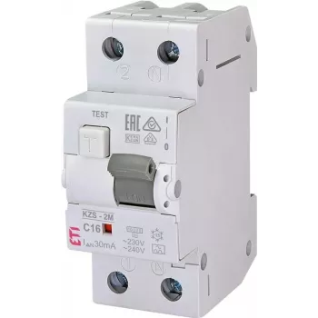ETI Fehlerstrom-Schutzschalter 2P 16A 30mA Typ AC KZS-2M Auto