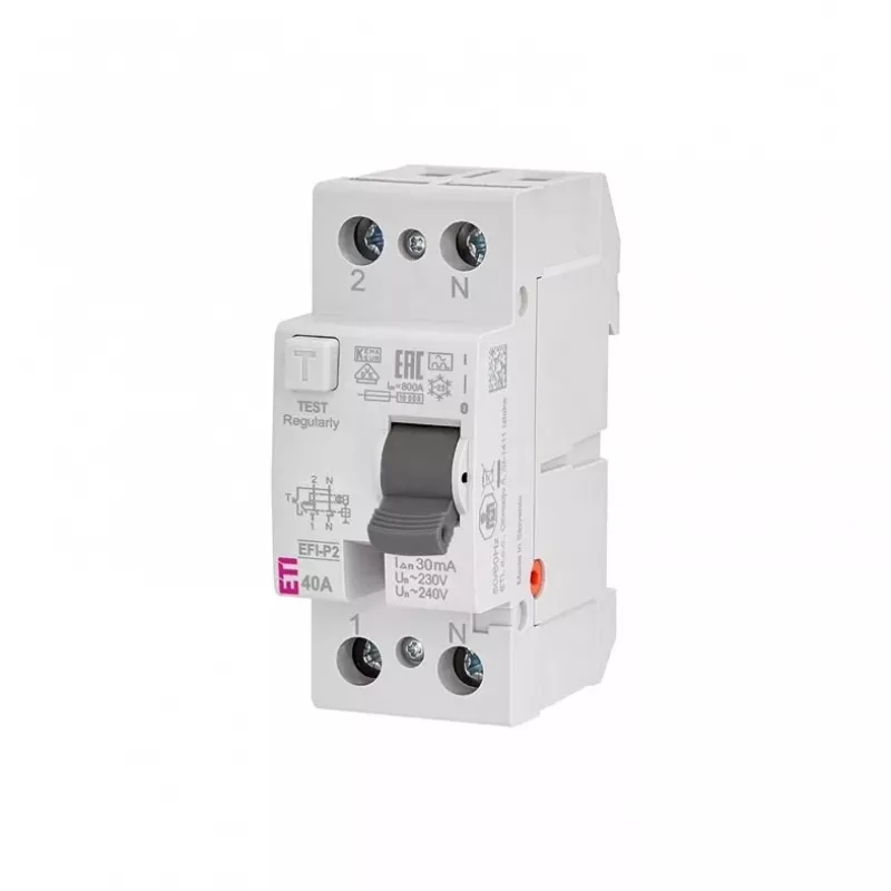 ETI Fehlerstrom-Schutzschalter 2P 40A 30mA Typ A EFI-P2 A