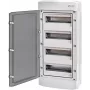 ETI ECH-48PT-S Kunststoff-Schaltanlagen-Gehäuse 48 Module 4x12M N+PE IP65 Rauchglas-Tür Weiß 1500V DC