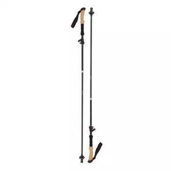 Origin Outdoors Trekkingstöcke Micro-Fold 5-Sektionen 7075 Aluminium 110-130 cm Schwarz/Rot