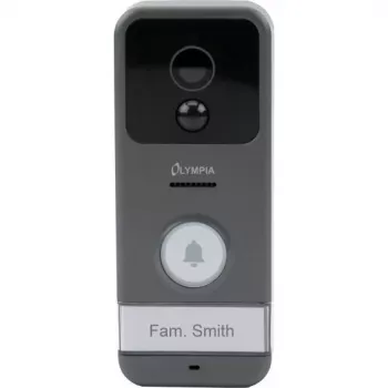 Olympia Video Doorbell VDB 824YA (6024) Full HD 1080p Wi-Fi Smart Doorbell mit Nachtsicht, Zwei-Wege-Audio, IP54