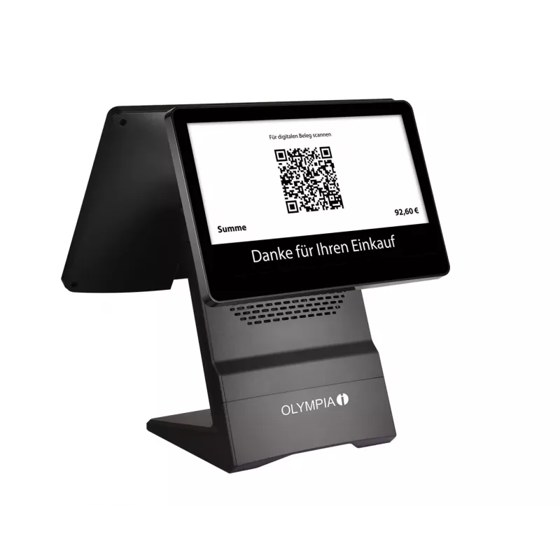 OLYMPIA T400K All-in-One 39,6 cm (15,6 Zoll) Touchscreen POS-Terminal Schwarz