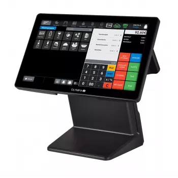OLYMPIA T400K All-in-One 39,6 cm (15,6 Zoll) Touchscreen POS-Terminal Schwarz