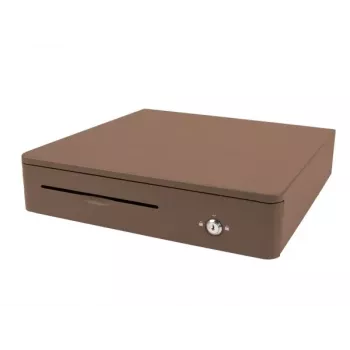 OLYMPIA M405 Elektronische Geldlade, Schwarz, 4 Banknoten-/8 Münzfächer, 24V, RJ11/RJ12, 1,5 m Kabel