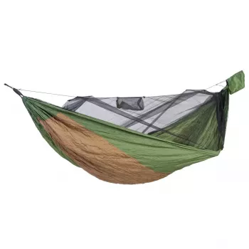 Amazonas Hängematte Adventure Hero XXL Reisehängematte Grau/Grün