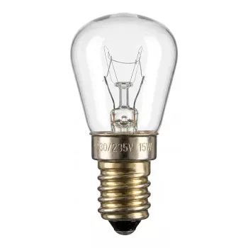 Scharnberger 29900 Kühlschranklampe Birnenform 26x57mm E14 230V 15W Klar