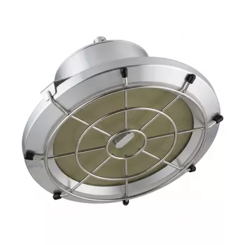 SYNERGY21 LED Spot Pendelleuchte UFO mit Ballschutzkorb M 150W 18000lm 4000K IP65 Schwarz