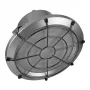 SYNERGY21 LED Spot Pendelleuchte UFO mit Ballschutzkäfig S 100W 14000lm 5000K IP65 Schwarz