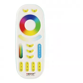 MIBOXER FUT092v2 LED-Fernbedienung RGB+CCT 4 Zonen 2,4 GHz Weiß