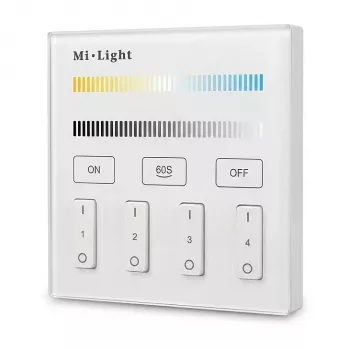MIBOXER B2 LED-Fernbedienung Smart Panel Dual White (CCT) 4-Zonen