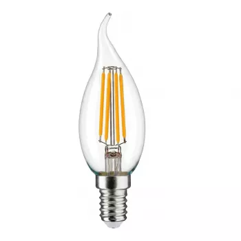 SYNERGY21 LED Retrofit E14 Kerzenlampe 4,5W Warmweiß Dimmbar Matt