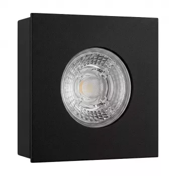 SYNERGY21 Synergy 21 LED Einbau-Deckenspot Helios Schwarz, Quadratisch, Aufbaurahmen