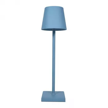 SYNERGY21 LED Tischleuchte mit Akku - Touch-Dimmer - Blau