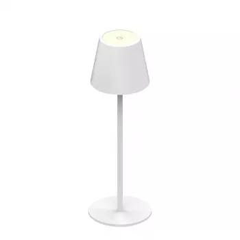 SYNERGY21 LED Tischleuchte Akku - Outdoor IP54 - Touchschalter dimmbar - Weiß