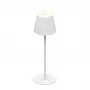 SYNERGY21 LED Tischleuchte Akku - Outdoor IP54 - Touchschalter dimmbar - Weiß