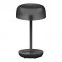 SYNERGY21 LED Tischleuchte SOLAR/Akku, Outdoor IP54, Touchschalter dimmbar, Transparent-Schwarz