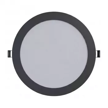 SYNERGY21 LED Ultra Slim LED Panel Light V6 12W SWW/WW/NW (3CCT) Schwarz 24V