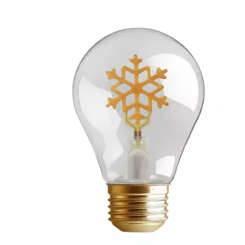 SYNERGY21 LED Retrofit E40 Deko-Leuchtmittel Weihnachten Schneeflocke Wiederaufladbar