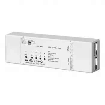 SYNERGY21 LED Controller EOS 08 KNX Dimmer 4x5A mit dynamischen Farbeffekten