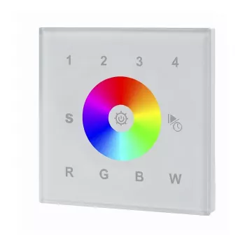 SYNERGY21 LED Serie EOS 03 DMX512 RGB-W Wandschalter Weiß +WiFi