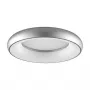 SYNERGY21 LED Runde Deckenleuchte Donut Warmweiß Silber 35W