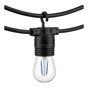 SYNERGY21 LED Retrofit E27 S14 Blau 2W für Lichterketten