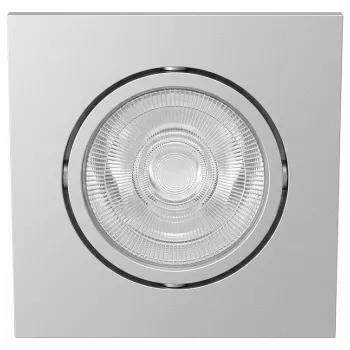 SYNERGY21 LED Einbau-Deckenspot Helios Silber, Quadratisch + Schwenkbar, Neutralweiß