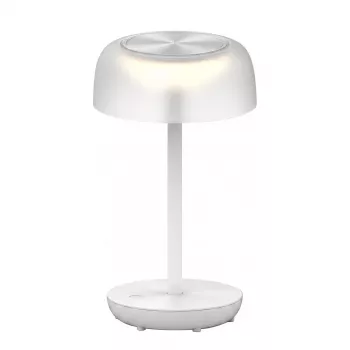 SYNERGY21 LED Tischleuchte SOLAR/Akku, Outdoor IP54, Touch-Dimmer, Transparent-Weiß