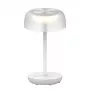 SYNERGY21 LED Tischleuchte SOLAR/Akku, Outdoor IP54, Touch-Dimmer, Transparent-Weiß