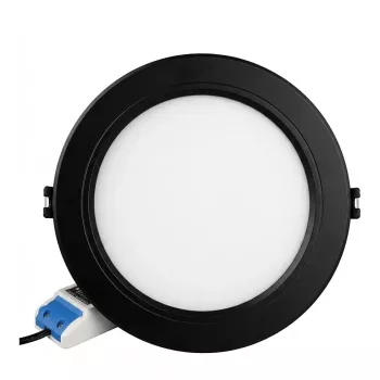 Miboxer Synergy 21 Runder LED-Panel 6W RGB+CCT mit RF und Wi-Fi Schwarz (FUT068B)