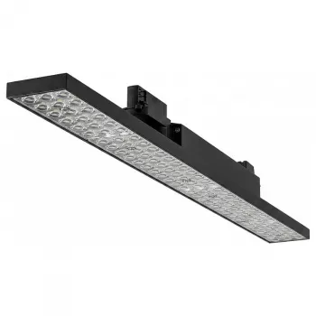SYNERGY21 LED Schienenstrahler 48W 60° Warmweiß CRI>90 Schwarz für 3-Phasen-Schienensystem