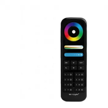 Miboxer Synergy 21 LED-Fernbedienung RGB-WW RGB-CCT 8 Zonen Schwarz (FUT089B)