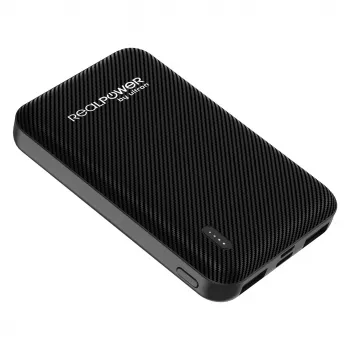 RealPower PB-5000 SE Power Bank 5000 mAh Lithium Polymer Schwarz