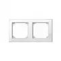 MERTEN 2-Gang Socket Frame White 15.2 x 8.1 cm
