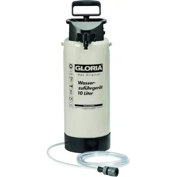 GLORIA Kunststoff-Druckwassertank, 10L, Rückenspritze, Grün/Grau