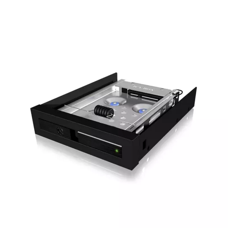 ICY BOX IB-2217ASTS Mobile Storage Rack - 2,5 inch (6,4 cm) auf 3,5 inch (8,9 cm) - Schwarz
