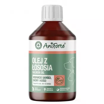 ANIFORTE Salmon Oil - Nahrungsergänzung für Hunde und Katzen - 250ml