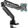 ONKRON G90-B Einzel-Monitor-Tischhalterung für 13-34 inch Bildschirme, bis 10 kg, Schwarz