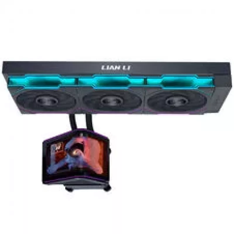 Lian Li HydroShift II OLED Curved 360 UNI FAN TL AIO Wasserkühlung, 360 mm, OLED-Display, TL-FLEX Lüfter - Schwarz