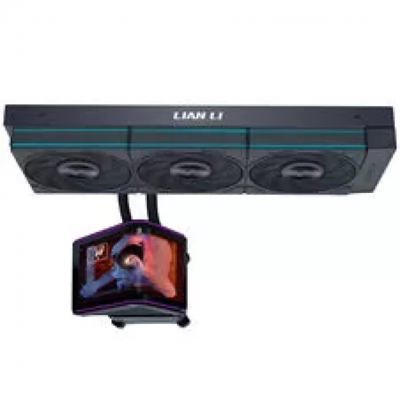 Lian Li HydroShift II OLED Curved 360 UNI FAN P28 AiO Wasserkühlung, 360 mm, OLED-Display, P28 Lüfter - Schwarz