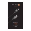 Evelatus USB-C auf USB-C Kabel 1,2m 60W PD Geflochtenes Nylon Weiß