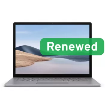 Microsoft Renewed Grade B Surface Laptop 4 Platinum 15 Zoll Intel Core i7-1185G7 8GB RAM 256GB SSD Intel Iris Xe Graphics Windows 11 Pro US-Tastatur