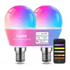 LEPRO BP1-2 E14 LED-Lampe mit Bluetooth und Wi-Fi, 470 lm, 2er-Pack